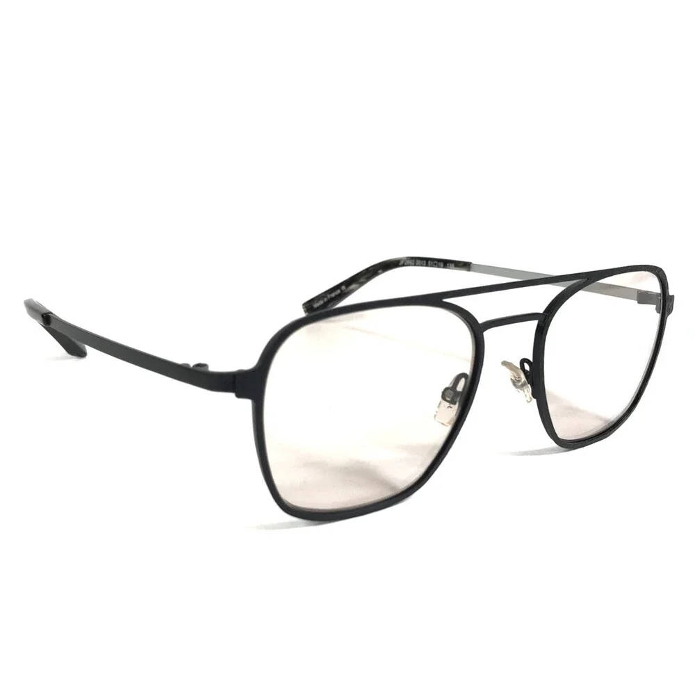 J.F. Rey Eyeglasses Frames JF2692 0013 Noir Argent Black Silver Square 51-19-135
